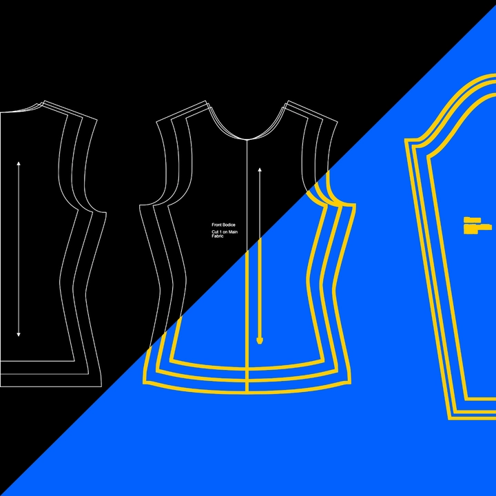 Image showing pattern line color and thickness adjustment