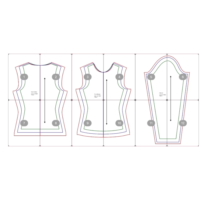 Video showing simple pattern stitching